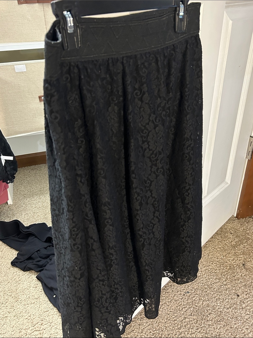 LuLaRoe Black Lace Maxi Skirt